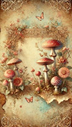 Digital Art Gallery of Magical Mushrooms 🍄🍄🍄🍄 #mushrooms Ideal #wallpapers #follow for designs  #christmas #halloween #steampunk #black #white #easter #digitalart #disneyStyle #AiArt #movies #wallpaper