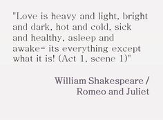 william shakespeare quote about love and light