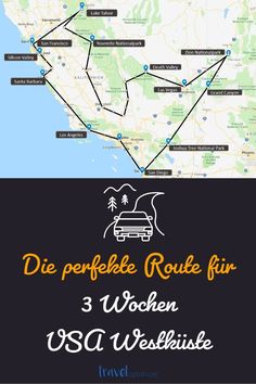 a map showing the route for three different destinations in germany and france, with an image of