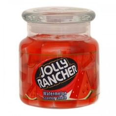 a jar of jelly rancher watermelon