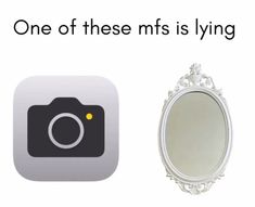 an image of a mirror with the words one of these mfs is lying on it