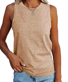 PRICES MAY VARY. Vemodoo womens tank tops made of nice knit soft fabrics composition 60% polyester 35% rayon 5% spandex which is stretchable and flexible. The womens tank tops designed with high neck and crew neck pattern to make it fashionable to match with legging,pants,shorts,skirts,denim jeans and so on. Our tops made of thick enough fabirc to avoid the inside underwear show out and the sleeveless design with suitable armhole also keep your privacy. Loose fit and basic colors of blouse perfe Cheap Women's Tank Top With Buttons, Cheap Everyday Sleeveless Blouse Tank Top, Affordable Chic Daytime Tank Top, Affordable Relaxed Fit V-neck Tops, Affordable High Stretch Sleeveless Tops, Affordable Cotton Casual Halter Top, Cheap Summer Tank Top For Everyday Wear, Chic Cheap Tank Top For Daytime, Affordable Fitted Sleeveless Blouse Tank Top