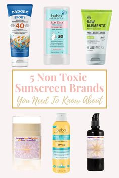 Non Toxic Sunscreen Brands For Your Best Summer yet! I guarantee this will make wearing sunscreen 100 times more enjoyable. Non Greasy Sunscreen, Cruelty Free Sunscreen Face, Best Cheap Sunscreen, Best Drugstore Sunscreen, Vegan Sunscreen