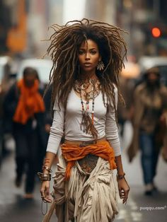 Partial Dreads Curly Hair, Dread Styles Women, Half Dreaded Hair, Boho Dreads, Hippie Dreads, Dreads Hairstyles, Ombre Dreads, Beautiful Locs