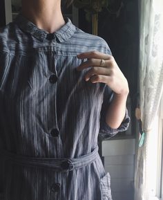 Antique French chore dress, still the perfect thing to work in nearly 100 years later. Vintage Workwear, May 20, Athletic Wear, 100 Years, French Antiques, To Work, Beading