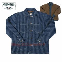 Men Railroad Denim Jacket Vintage Worjer Striped Jean Jacket Winter Fleece Coats Product Description Package includes: 1 Mens Denim Jacket Feature: Brand new & Top quality. Material: 100% cotton,denim Ling: 40% wool, very warm Fashion cut, fit your figure, practical as well as popular. Note: 1.Actual fabric colors may vary slightly from online colors due to variations in screen color settings. 2.The size is Asian size ,usually is smaller than normal US/UK/RU/EU/AU size. Each size's parameter Winter Cotton Denim Jacket With Buttons, Outdoor Denim Jacket With Patch Pockets And Long Sleeves, Outdoor Cotton Denim Jacket With Patch Pockets, Long Sleeve Denim Outerwear With Double-needle Stitching, Cotton Denim Jacket With Patch Pockets For Outdoor, Cotton Denim Jacket For Workwear In Winter, Winter Denim Outerwear With Double-needle Sleeve, Vintage Cotton Denim Jacket For Outdoor, Winter Cotton Denim Jacket With Long Sleeves