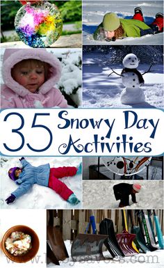 there are many snow activities to do with the kids