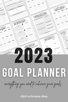 Goal Planner 2023, 2023 Goal Tracker, Goal Planner Kit 2023, SMART Goals, Printable Goal Planner, Vision Board and Bucket List Planner, 2023, Dreams and Goals Planner, Goal Planner Printable 2023, New Year New Me Goal Tracker, Planner Kit, Planner Bundle, Goals Planner