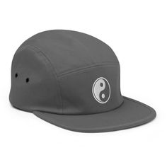 Embroidered with our Yin Yang design. All together, in balance! This camper style cap has a low profile and nylon strap clip closure. Comfortable and classic! * 100% cotton * Soft-structured * Five panel * Low profile * Metal eyelets * Nylon strap clip closure Casual 5-panel Baseball Cap For Skateboarding, Adjustable Hip Hop Dad Hat With 5-panel, Adjustable 5-panel Hip Hop Dad Hat, Adjustable 5-panel Dad Hat For Hip Hop, Gray 5-panel Hat For Streetwear, Girl Power Art, Welsh Flag, Yin Yang Designs, Five Panel Cap