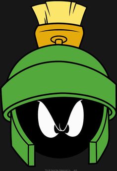 an image of marvin the martian with a crown on his head and eyes wide open