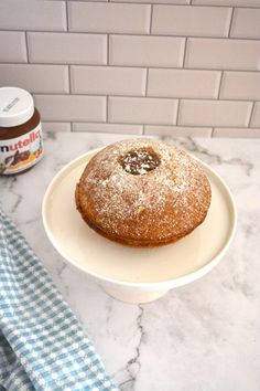 a cake sitting on top of a white plate