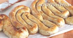 some very tasty looking pastries on a white plate