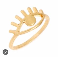 Playful And Bold, Our Eye Ring Is A Total Looker (*Wink*). Gold-Plated Brass, Cubic Zirconia. Clean Your Jewelry After Each Wearing With A Soft Cloth. Import. G6387 Size 7 Or Size 8 Brand New Without Tag. Gold Vintage Jewelry, Ring Jewellery Design, Madewell Jewelry, Rings Vintage, Shine Bright Like A Diamond, Circle Ring, Eye Ring, Buying Jewelry, Ring Size 7