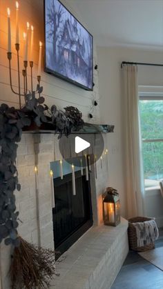 Chelsea Faulkner Vittatoe on Instagram: "This year’s Halloween mantel theme: CANDLES. 🌙🧹✨ I love them so much, I might just keep these floating beauties up through the holidays! 🕯️I mixed the large candles with small ones to achieve this magical look and hung them using the super-strong adhesive hooks that come in the package. 

Comment CANDLES below to receive a DM with the link to shop this post on my LTK ⬇ https://liketk.it/4Tu5X" Halloween Mantel, Adhesive Hooks, I Love Them So Much, Large Candles, Strong Adhesive, This Year, Floating, Chelsea, I Love