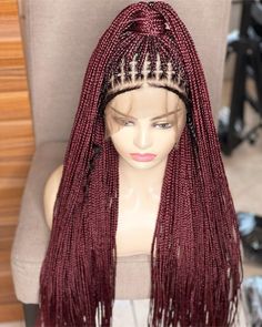 Excited to share this item from my #etsy shop: Knotless box braided wig, Knotless braid wig, Knotless Box braids wig for black women, Floor length Braid wig for black women, Senegalese #knotlessboxbraids #mediumsizedbraids #jumbobraids #conrowbraids #fulllacewig #senegalesebraids #boxbraids #knotlessbraidswig #knotlessbraids Knotless Box Braids Wig, Box Braided Wigs, Kanekalon Braids, Box Braids Wig, Large Box Braids, Knotless Box Braids, Jumbo Box Braids, Natural Braids, Wig For Black Women