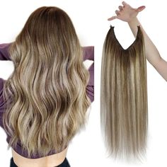 1. Product Name: 100% Remy Fish Line Weft Hair Extensions 2. Color: All Photos are Taken By Vesunny. There Might Be Some Color Differences Because of Different Monitor or Light. 3. Hair Material: 100% Real Human Hair 4. Texture: Silky Straight and Have a Natural Wavy 5. Weight: 12-14" are 70g and 16-18" are 80G. 20" is 100g. 6. Length: 12”to 20" . There is Short Hair Just Like Your Own Hair. But Thick End. Hair Quality: Tangle Free and Shedding Free. Can Last Around 3 Months for Good Care Can Be Curled and Straight. Can Be Dyed to Darker Color Invisible Tape & Natural Hair Extensions 100% Real Hair Guarantee Why choose fish line weft? Advantage 1: more ergonomic Head circumference design； Advantage 2: multiple fixed points,adjust according to your head size； Advantage 3: fast to wear,no pr Ombre Ash Brown, Hair Extensions Dark Brown, Secret Hair Extensions, Hair Extensions Brown, Hair Extensions Balayage, Invisible Hair Extensions, Dark Brown Ombre, Blond Ombre, Ombre Blond