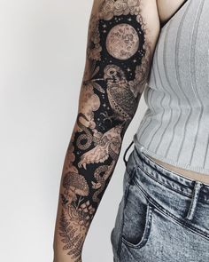 a person with a tattoo on their arm