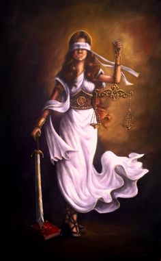 Goddess Of Justice, Libra Tattoo, Epic Tattoo, Ribbon Tattoos, Lady Justice, Astrology Libra, Radha Krishna Art