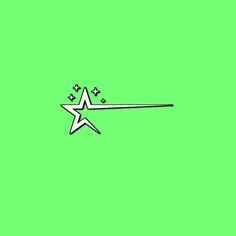 a green background with an arrow pointing to the stars