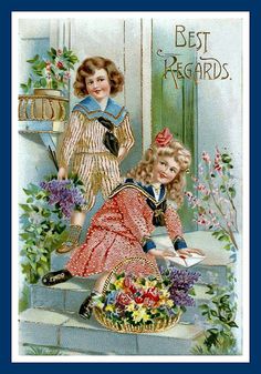 Explore mpt.1607's photos on Flickr. mpt.1607 has uploaded 13694 photos to Flickr. Basket Flowers, Retro Printables, Christmas Sheet Music, Birthday Postcards, Antique Postcard, Christmas Postcard, Girls Illustration, Girl And Dog, Photo Postcards