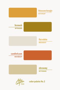 the different colors of paint are shown in this graphic style, including oranges and browns