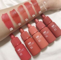 Peripera Swatches, Velvet Lip Tint, Alat Makeup, Beauty Makeup Tutorial