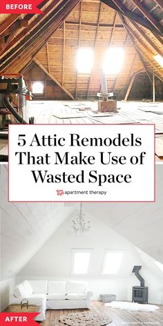 the attic remodel that make use of wasted space is featured in this article