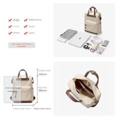 SPECIFICATIONS Exterior: Silt Pocket Item Type: Backpacks Style: Casual Lining Material: Synthetic Leather Main Material: fabric Closure Type: zipper Gender: WOMEN Bag Minimalist, Laptop Bag For Women, Nylon Handbag, Computer Bag, Trending Handbag, Computer Bags, Large Backpack, College Student, Fashion Pattern