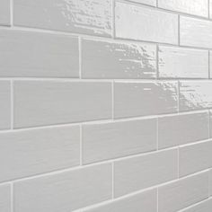 a white brick wall that has been painted