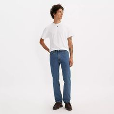 505™ Regular Fit Men's Jeans - Medium Wash | Levi's® US Classic Levi's Jeans, Love Us, Fall 2024, Christmas List, Mens Fitness, Men's Jeans, Mens Jeans, Levi's, Straight Leg