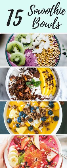 the top five healthy smoothie bowls