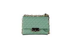 Style: Michael Kors Cece Small Convertible Flap Crossbody Shoulder Bag (Sea Green Multi)
Material: Signature PVC and Smooth Leather
Features: Adjustable Chain/Leather Strap (Crossbody or Shoulder Wear), Outer Slip Pocket, Push Lock Flap Closure, 2 Main Inner Compartments, 3 Inner Card Slots
Measures: 18.41 cm W x 12.7 cm H x 9.52 cm D Michael Kors Crossbody Bag, Sea Green, Leather Chain, Green Bag, Jewelry Bags, Michael Kors Jet Set, Satchel Bags, Shoulder Handbags, Crossbody Shoulder Bag