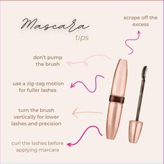 Our top mascara tips! Did any of these surprise you? Let us know in the comments. #thePinkPanel #Mascara #MascaraTips #MakeupLover #MakeupTips Top Mascara, Apply Mascara Perfectly, Apply Mascara, Face Makeup Tips, Mascara Tips, How To Apply Mascara, Lip Liner, Makeup Routine, Makeup Lover