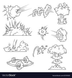 an image of cartoon explosion scene coloring pages