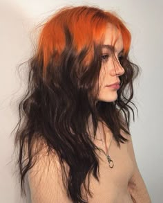 Hair References, Hair Dye Ideas, Dye My Hair, Hair Reference, Hair Inspiration Color, Colorful Hair, Orange Hair, Cool Hair, Hair Inspo Color