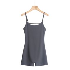 Olivia Mark - Sleek Sweetheart Strap Jumpsuit with Short Bodycon Design, perfect for Casual and Sports Shorts Bodycon Design, Straps Jumpsuit, Bodycon Casual, Deep Gray, Sports Shorts, Sleeveless Jumpsuits, Olivia Mark, Sport Shorts, Dressmaking