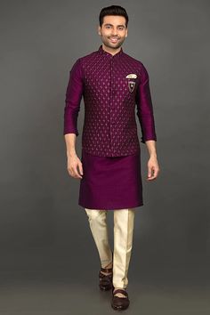 Mens silk kurta pant with handmade embroidery bandhgala jacket set for wedding wear mens ethnic festival wear navratri,diwali,and etc can be customised in any other color & Size any pattern please contact me  NOTE: All our items are handmade and specially customized for our beautiful customers. Please expect minor variations in the actual product as compared to the image displayed. We make it exclusively using similar fabrics. Product color may slightly vary due to photographic lighting sources Bollywood Style Chanderi Bandhgala For Festivals, Festive Ceremonial Chanderi Bandhgala, Festival Art Silk Bandhgala With Cutdana, Chanderi Bandhgala With Dabka Work For Navratri, Navratri Bandhgala With Dabka Work In Chanderi, Designer Wear Semi-stitched Chanderi Nehru Jacket, Festive Nehru Jacket With Dabka Work In Chanderi, Designer Chanderi Nehru Jacket Semi-stitched, Designer Chanderi Semi-stitched Nehru Jacket