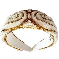 Love Unstoppable Pearl & Gold headband is the perfect addition to your wedding plans. Length 5 in Structured Band Satin Fabric Faux Bead Detailing Handmade items can take longer but know they are made carefully and with love Elegant Adjustable Headband With Structured Crown, Elegant Gold Hair Accessories With Matching Headband, Elegant Gold Headband For Evening, Elegant Adjustable Cream Headband, Adjustable Gold Headband With Structured Crown, White Beaded Headband, Elegant Adjustable Embellished Headband, Adjustable Embellished Headband, Adjustable Gold Beaded Headpieces