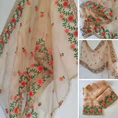 Heavy Bridal Dupatta, Red Indian Wedding, Tissue Dupatta, Indian Dupatta, Embroidery Indian, Indian Skirt, Bridal Dupatta, Punjabi Dress, Hippie Skirts