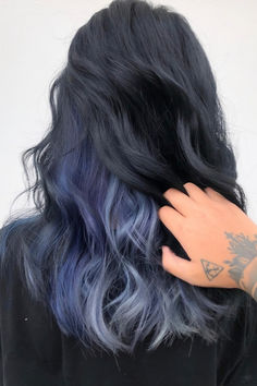 Galaxy Blue Hair Colour Ideas | Hair Dye Inspiration Pastel Blue Hair, Dyed Hair Blue, Hair Color Blue, Hair Dye Colors, Sister Wedding, Feeling Blue, Beauty Supply, Pastel Blue, Blue Hair