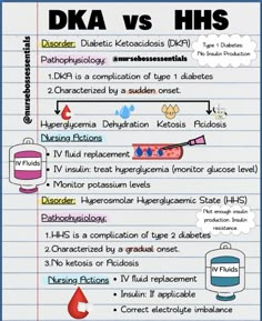 the differences between dka and hhs