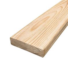 a piece of wood is shown on a white background