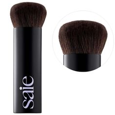 The Big Buffing Bronzer Brush - Saie | Sephora Coal Tar, Sephora Sale, Bronzer Brush, One Percent, Beauty Brushes, Blending Brush, Clean Makeup, Makeup Items, Blush Brush