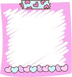 a pink frame with hearts and a crown on top