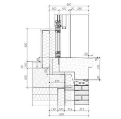 an architectural drawing shows the details of a stair casement and how it is made