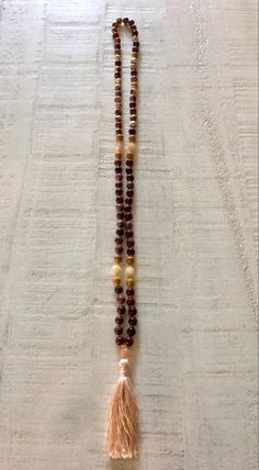 Bohemian Mala With Natural Stones For Healing, Adjustable 108 Beads Mala Amulet, Handmade Amulet Mala For Meditation, Bohemian Agate Mala With Natural Stones, Beaded Mala Amulet For Meditation, Mookaite Jasper, Jasper Necklace, Shell Bracelet