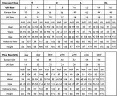 the size chart for women's shoes in sizes and colors, with measurements to choose from