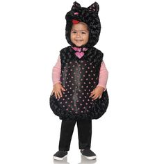 Get your little one ready for Halloween or any dress-up occasion with the adorable Kitty Belly Baby Toddler Costume! Your child can become the cutest kitty in the neighborhood, and have a ton of fun while doing it! The costume features a soft and plush tunic that's easy to put on and take off. It's designed to keep your little one cozy and warm, and it's made from high-quality materials that are gentle on your toddler's skin. This costume is perfect for Halloween, birthday parties, or any other Cute Toddler Halloween Costumes, Halloween Birthday Parties, Animal Costumes, Toddler Halloween Costumes, Costume Themes, Toddler Costumes, Ready For Halloween, Toddler Halloween, Baby Halloween Costumes