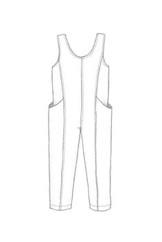 Digital Sewing Patterns – Elizabeth Suzann Studio Clyde Jumpsuit, Crescent Pockets, Elizabeth Suzann, Functional Clothing, Jumpsuit Pattern, Straight Stitch, Style Change, Diy Couture, Work Pants