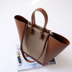 Free U.S. shipping. Style:  , color:Brown, suite for season：Spring, Summer, Autumn ，Beach, Honeymoon, Music Festival, Travel, Work, Material Genuine Leather, Brown Canvas&Leather Color Block Work Tote Bags Autumn Beach, Big Tote Bags, Beach Honeymoon, Work Tote Bag, Work Tote, Travel Work, Brown Canvas, Canvas Leather, Music Festival